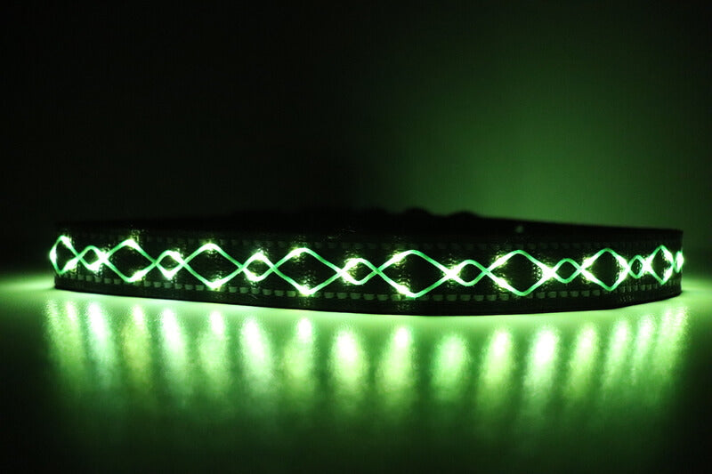 Collier LED brodé