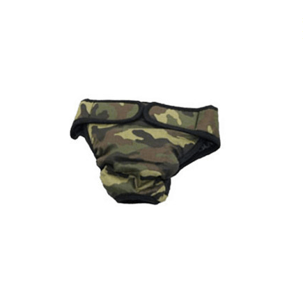 Couche pour chienne vert camouflage