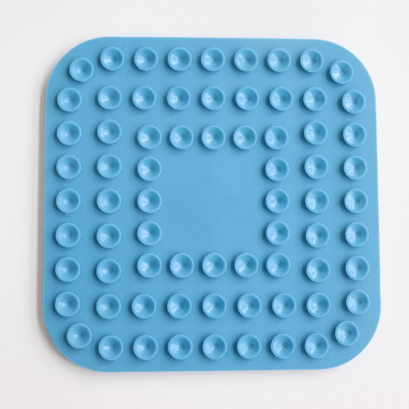 Plateau à lécher bleu