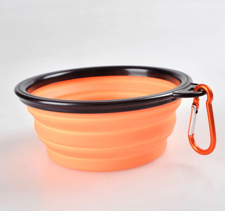 Bol Pliable pour Chien Orange